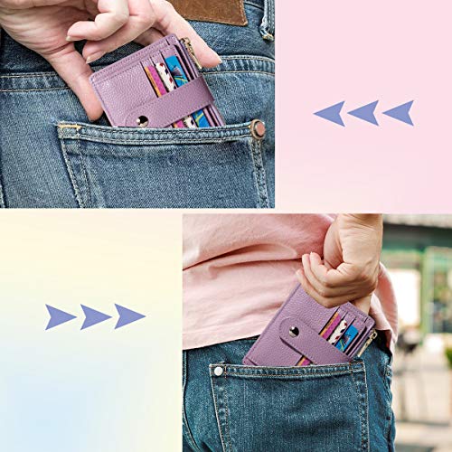 BTNEEU męski damski portfel na karty kredytowe RFID skórzany - obrazek 7