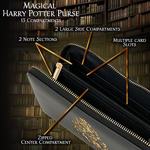 Harry Potter Portmonetki dla kobiet, portmonetka z przegródkami na kar - obrazek 3