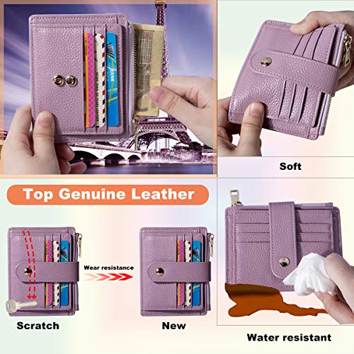 BTNEEU męski damski portfel na karty kredytowe RFID skórzany - obrazek 4