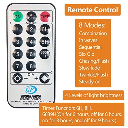 204 diody LED, siatka świetlna na na zewnątrz, 3 m x 2 m, wodoodporna - obrazek 8