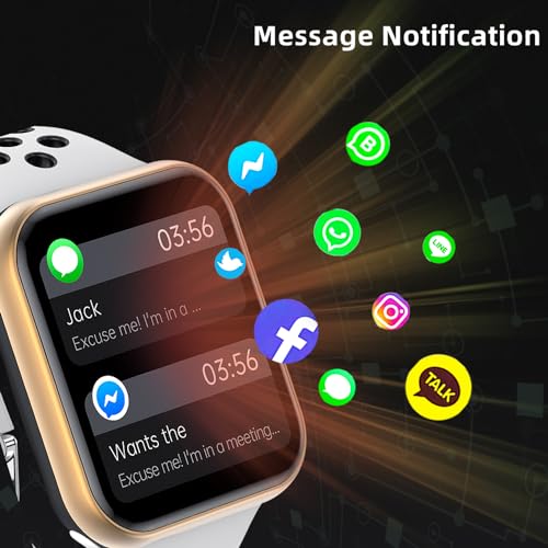 Zephyrion Inteligentny zegarek dla mężczyzn i kobiet 172 DIY ekran dotykowy z tętnem SpO2 ciśnienie krwi aktywność snu aktywność fitness licznik kroków 3 ATM wodoodporny smartwatch do iOS - Monitoruj swoje zdrowie przez całą dobę! - obrazek 6