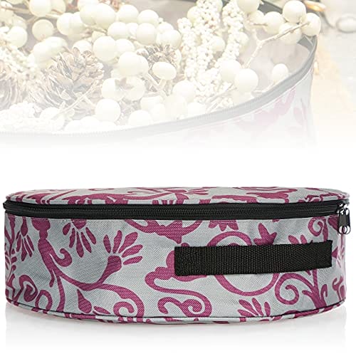 COM-FOUR 2x woreczki do przechowywania wianków i girland - duzy pojemnik z uchwytem do przenoszenia na ozdoby swiateczne, stroiki wielkanocne, wience adwentowe - ozdobny woreczek na wianek - obrazek 3