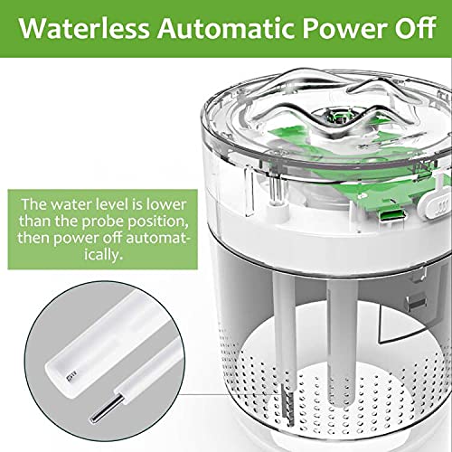 nawilżacz powietrza do sypialni, 500 ml, USB, ultradźwiękowy, cichy, p - obrazek 5