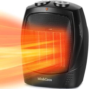 Ceramiczny grzejnik elektryczny z termostatem 1500 W