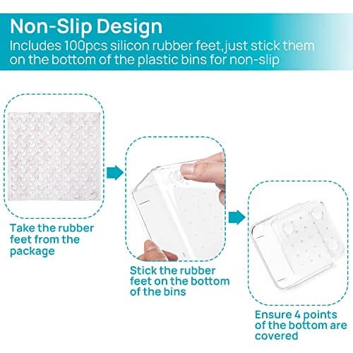 Vtopmart Organizer do szuflad na biurko organizer do lodówki - obrazek 5