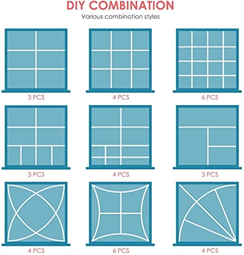 40 szt., regulowane przegródki do szuflady, organizer na bieliznę, ska - obrazek 2