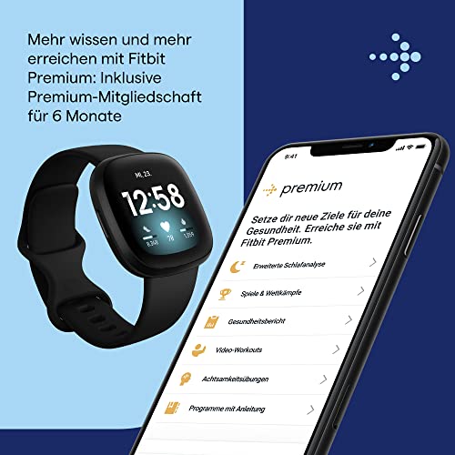 Fitbit Versa 3 – smartwatch zdrowia z długą żywotnością baterii, wbudowanym systemem GPS i monitorowaniem tętna - obrazek 2