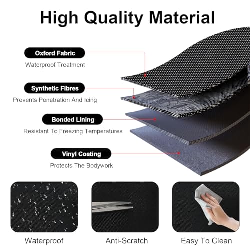 xnnmzhao Osłona przedniej szyby z szuflą do śniegu z osłoną - obrazek 6