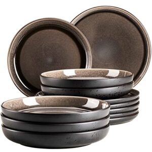 MÄSER 934021, seria Niara, nowoczesny zestaw talerzy dla 6 osób w eksc