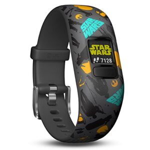 GARMIN VivoFit Jr. 2 Adjustable The Resistance - Wodoodporna zegarek aktywności dla dzieci w designie Star Wars, z możliwością personalizacji i długą żywotnością baterii