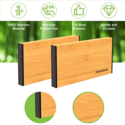 ANTOWIN separator do szuflad regulowany bambus 4 sztuki - obrazek 3