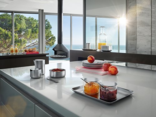 blomus Podstawowa matowa, szczotkowana taca, stal nierdzewna, 15 x 25 - obrazek 4