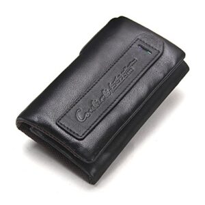 Contacts Damska prawdziwa skóra etui na karty z zamkiem