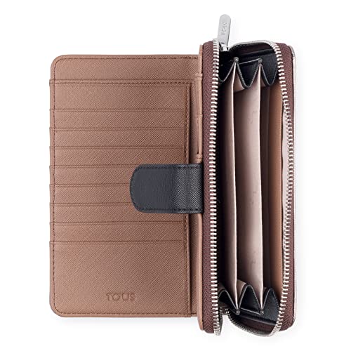 Tous Kobiety Dubai Saf Portfel, Beżowy, 12.5 x 3.5 x 10.5 cm - obrazek 5