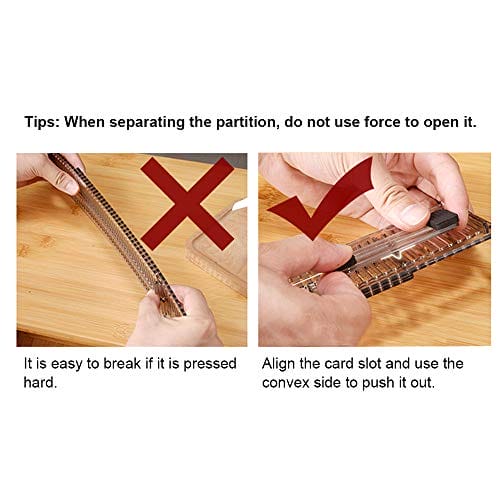 Baffect Przegrody do szuflady 4 sztuki organizery do szuflad - obrazek 2