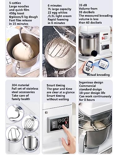Robot cukierniczy z miską 7L 11 regulacjami prędkości - obrazek 2