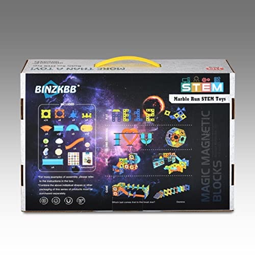 BINZKBB Magnetyczne klocki budowlane - 110 Części 3D - obrazek 4