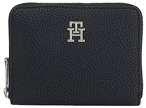 Tommy Hilfiger Damskie portfele TH Emblem MED ZA czarne OS