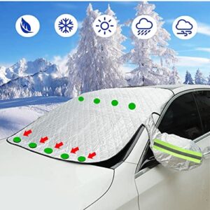 Osłona przedniej szyby samochodowej z magnesem mocowanie na