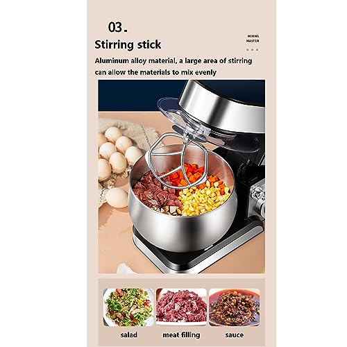 PAHION Mikser stojący do pieczenia wydajny i stylowy robot - obrazek 6