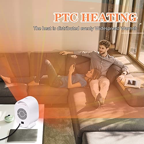 Mały termowentylator 220 V 1200 W ogrzewanie ceramiczne 2 - obrazek 4