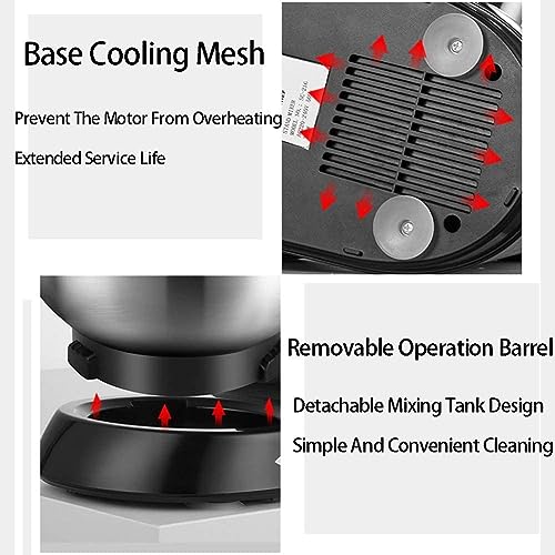 PAHION Robot kuchenny 600 W elektryczny mikser 6 biegów - obrazek 2