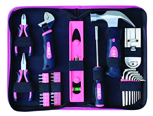 35-częściowy różowy zestaw narzędzi w etui - obrazek 3