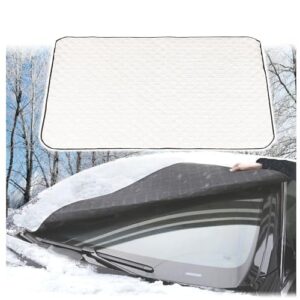 LNGJIN Osłona na przednią szybę samochodu na zimę ochrona