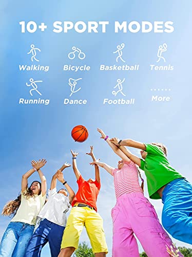 BIGGERFIVE Vigor 2 L - Monitor aktywności dla dzieci 5-15 lat, wodoodporny IP68, krokomierz, pulsometr, monitor snu, licznik kalorii, kolor liliowy - obrazek 13