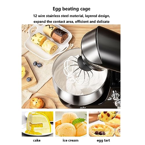 PAHION Robot kuchenny 600 W elektryczny mikser 6 biegów - obrazek 7