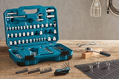 Makita E-06616 120 Piece Maintenance Set Blue/Black - obrazek 3