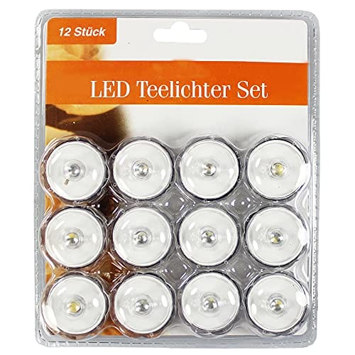 COM-FOUR 12x wodoodporny podgrzewacz LED - zólta lampka LED do wanny, basenu i stawu - nastrojowe swiatlo LED na przyjecia i wesela (0012 sztuk - ksztalt kwiatka) - obrazek 5