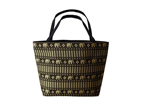 Ariyas Thaishop Duża torba z uchwytami z bawełny ze wzorem