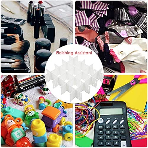 40 szt., regulowane przegródki do szuflady, organizer na bieliznę, ska - obrazek 3