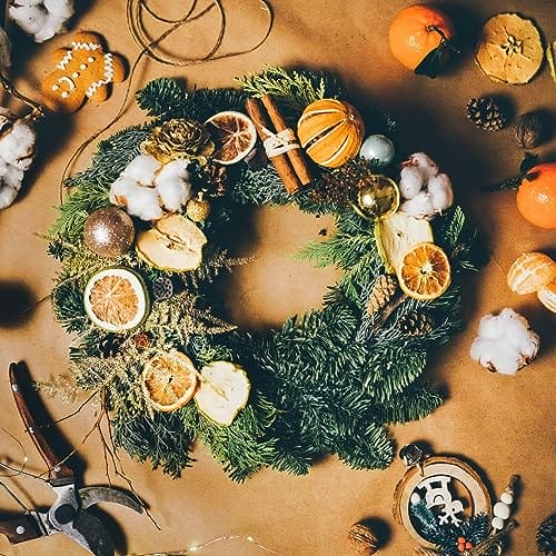 endlosschenken 24 sztuki złotych szyszek jodłowych dekoracja na Boże Narodzenie – naturalna dekoracja – wieniec bożonarodzeniowy kompozycja adwentowa - obrazek 3