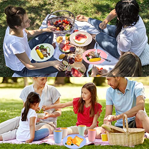 Zestaw plastikowych talerzy i misek - zdrowa i trwała zastawa stołowa (50 characters) - obrazek 4