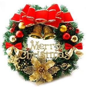 AcserGery Wieniec bożonarodzeniowy z bombką, kokardką, dekoracja bożonarodzeniowa