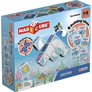 Geomag Magicube 146 zwierzęta morskie – gra budowlana z
