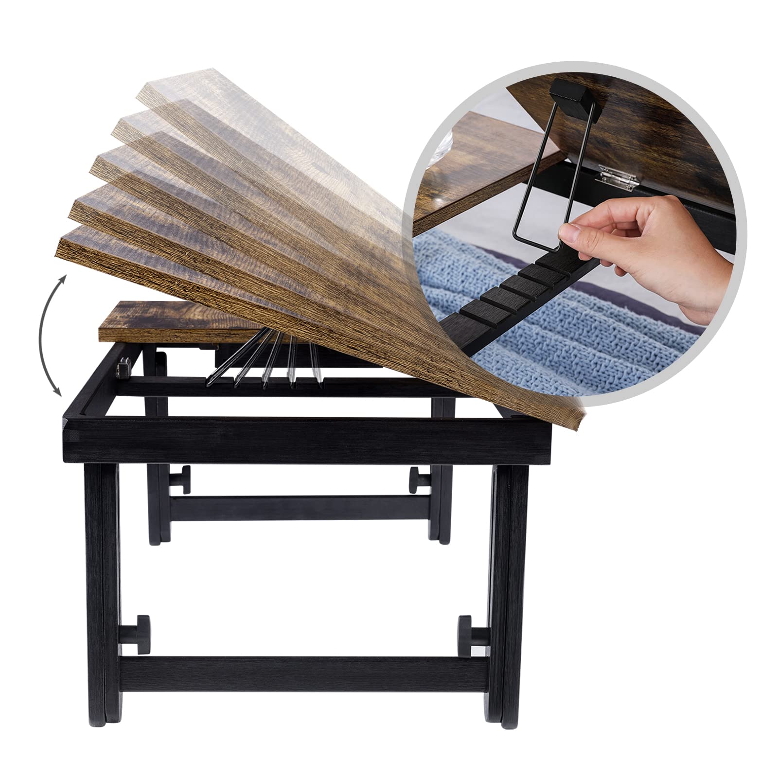 SONGMICS LLD105B01 Stolik/stojak pod laptopa taca - obrazek 5