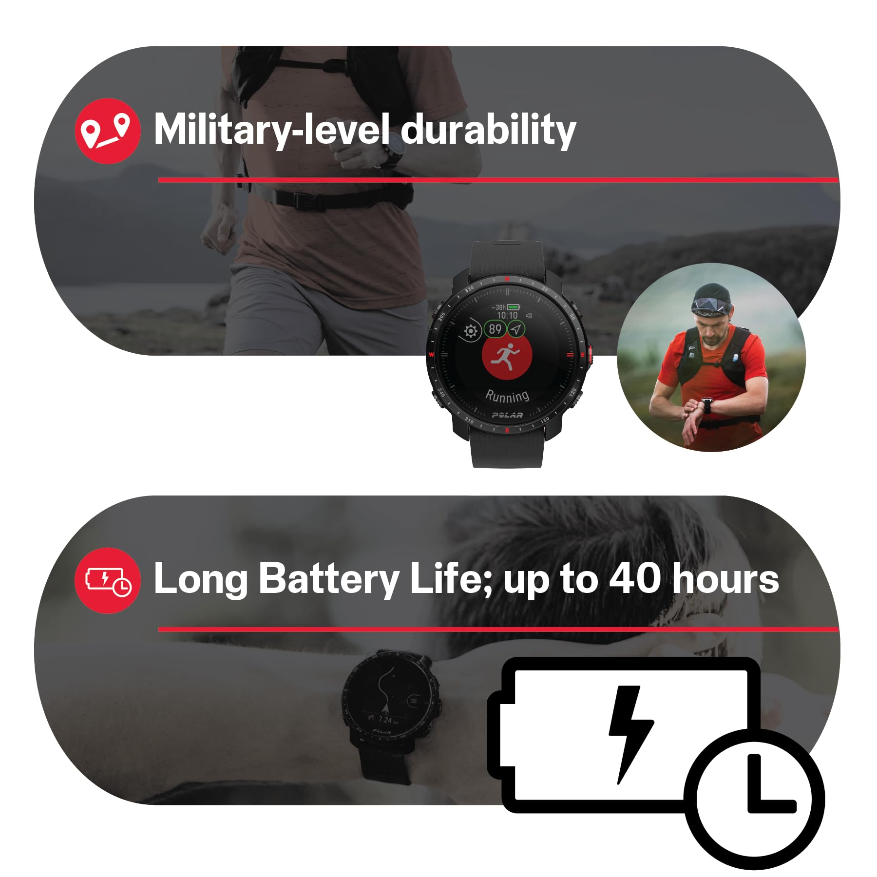 Polar Grit X Pro - Zegarek Sportowy Outdoor z GPS - Wytrzymałość na Mi - obrazek 8