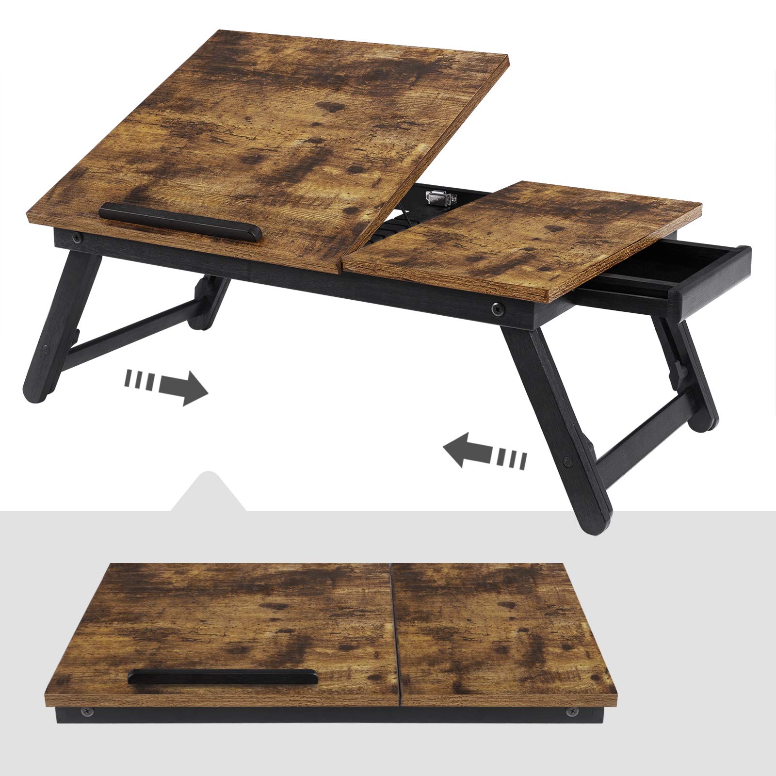 SONGMICS LLD105B01 Stolik/stojak pod laptopa taca - obrazek 3