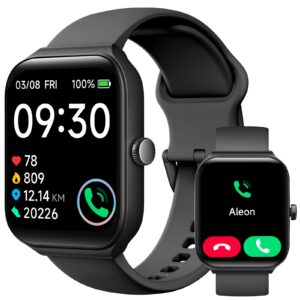 TOOBUR Smart Watch z wbudowanym Alexą 1.95" - Monitor aktywności, wodoodporny, z pulsometrem i funkcją snu - Kompatybilny z Androidem i iOS