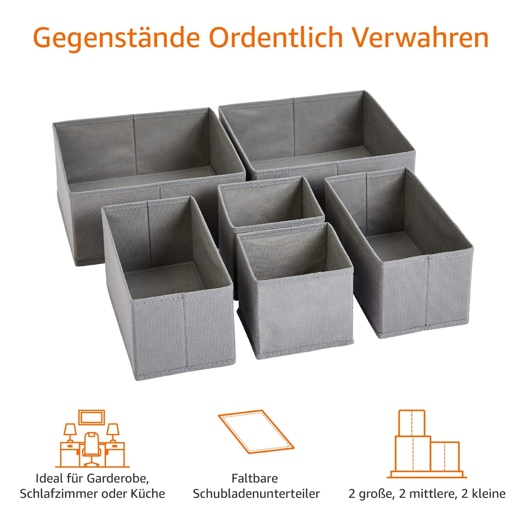 Amazon Basics Organizer do szuflady/system porządkowania ubrań - skład - obrazek 2