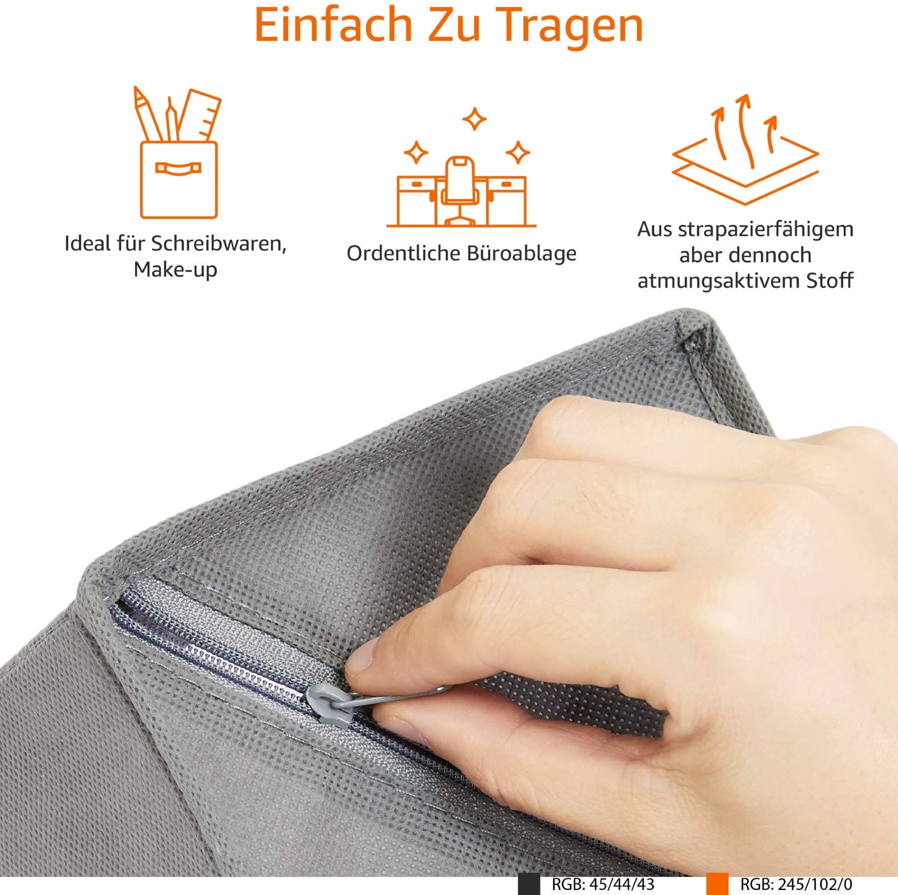 Amazon Basics Organizer do szuflady/system porządkowania ubrań - skład - obrazek 3