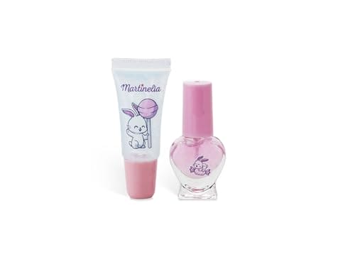 MARTINELIA – Zestaw lakierów i błyszczyków dla dzieci: Truskawkowy błyszczyk i różowy lakier do paznokci dla kreatywnej zabawy - obrazek 2