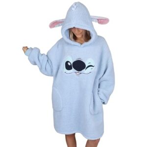 DISNEY Stitch - Bluza/Szlafrok/Koc z kapturem damska bluza z kieszeniami - Sarcia.eu