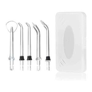 ANSWER Y&M Jet Tip for All Types of Answer Y&M Oral Irrigator (5 Tips and Case) Black