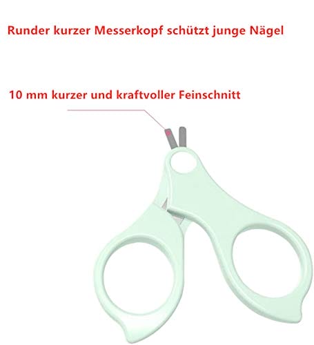 VOARGE Zestaw do pielęgnacji paznokci dla noworodków zestaw do pielęgnacji niemowląt z bezpiecznym obcinaczem do paznokci nożyczkami pęsetą i pilnikiem do paznokci słodka sowa opakowanie - obrazek 5