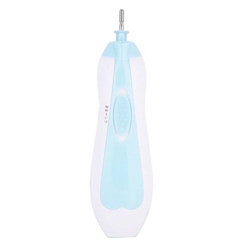 Pilnik do paznokci dla dzieci obcinacz do paznokci elektryczne narzędzie do pielęgnacji paznokci z 6 głowicami szlifierskimi dla niemowląt małych dzieci noworodków (niebieski) - obrazek 4