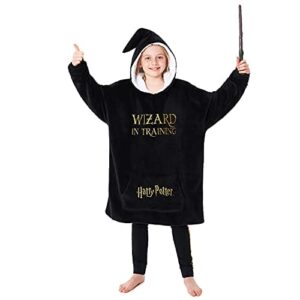 Harry Potter Bluza z kapturem dla dziewczyn, polarowy koc z kapturem o